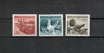 Liechtenstein Michelnummer 249 - 251 postfrisch Falz