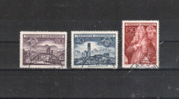 Liechtenstein Michelnummer 281 - 283 gestempelt