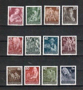 Liechtenstein Michelnummer 289 - 300 postfrisch Liechtenstein Michelnummer 289 - 300 postfrisch