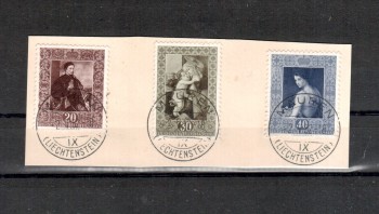 Liechtenstein Michelnummer 306 - 308 Briefstueck