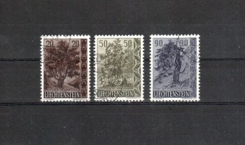 Liechtenstein Michelnummer 371 - 373 gestempelt