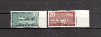 Baden Michelnummer 54 - 55 postfrisch Baden Michelnummer 54 - 55 postfrisch