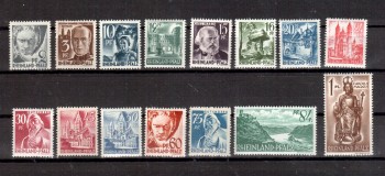 Rheinland - Pfalz Michelnummer 1 - 15 postfrisch Rheinland - Pfalz Michelnummer 1 - 15 postfrisch