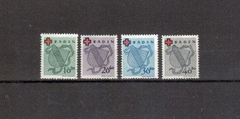 Baden Michelnummer 42 - 45 A postfrisch Baden Michelnummer 42 - 45 A postfrisch