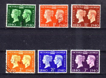 GB Michelnummer 215 - 220 gestempelt GB Michelnummer 215 - 220 gestempelt