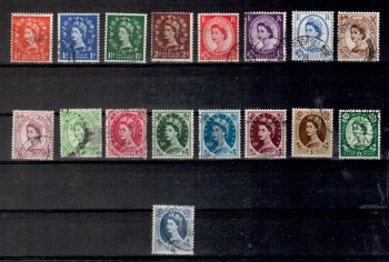 GB Michelnummer 282 - 298 gestempelt GB Michelnummer 282 - 298 gestempelt