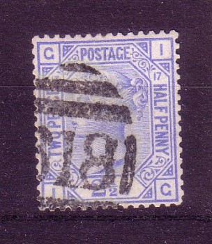 GB Michelnummer 51 ( Platte 17 ) gestempelt