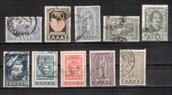 Griechenland Michelnummer 549 - 558 gestempelt