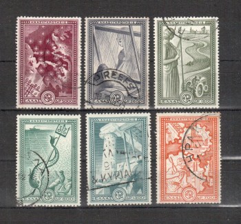 Griechenland Michelnummer 582 - 587 gestempelt