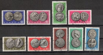 Griechenland Michelnummer 807 - 815 gestempelt
