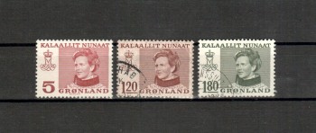 Groenland Michelnummer 106 - 108 gestempelt
