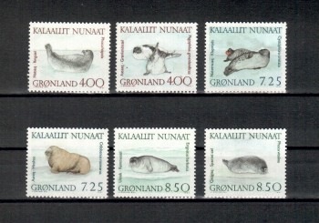 Groenland Michelnummer 211 - 216 postfrisch