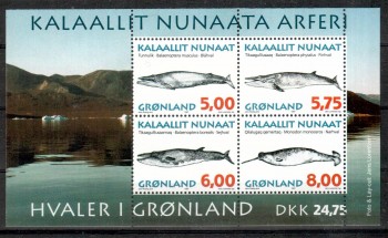 Groenland Michelnummer 305 - 308 x Block 13 postfrisch