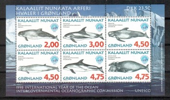 Groenland Michelnummer 316 - 321 x Block 14 postfrisch