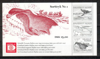 Groenland Michelnummer Schwarzdruck postfrisch