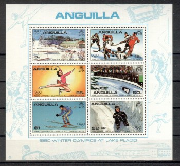 LakePlacid 003 Anguilla Michelnummer Block 30 postfrisch LakePlacid 003 Anguilla Michelnummer Block 30 postfrisch