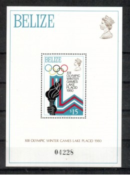 LakePlacid 006 Belize Michelnummer Block 13 postfrisch LakePlacid 006 Belize Michelnummer Block 13 postfrisch