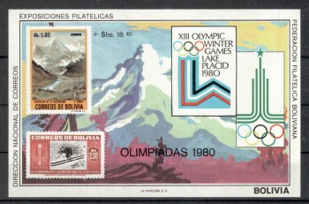 LakePlacid 007 Bolivien Michelnummer Block 89 postfrisch LakePlacid 007 Bolivien Michelnummer Block 89 postfrisch