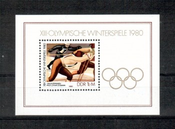 LakePlacid 013 DDR Michelnummer Block 57 postfrisch LakePlacid 013 DDR Michelnummer Block 57 postfrisch