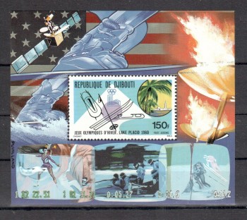 LakePlacid 016 Dschibuti Michelnummer Block 12 A postfrisch LakePlacid 016 Dschibuti Michelnummer Block 12 A postfrisch