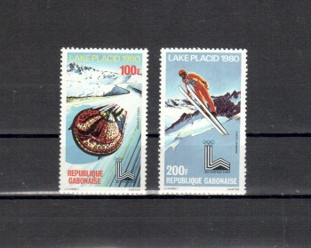 LakePlacid 018 Gabun Michelnummer 720 - 721 postfrisch LakePlacid 018 Gabun Michelnummer 720 - 721 postfrisch