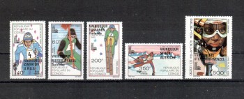 LakePlacid 027 Kongo Brazzaville Michelnummer 721 - 725 postfrisch LakePlacid 027 Kongo Brazzaville Michelnummer 721 - 725 postfrisch