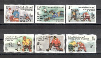 LakePlacid 033 Mauretanien Michelnummer 671 - 676 postfrisch LakePlacid 033 Mauretanien Michelnummer 671 - 676 postfrisch