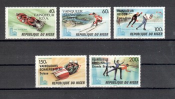 LakePlacid 038 Niger Michelnummer 700 - 704 postfrisch LakePlacid 038 Niger Michelnummer 700 - 704 postfrisch