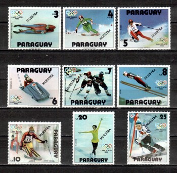 LakePlacid 046 Paraguay Michelnummer 3197 - 3205 postfrisch LakePlacid 046 Paraguay Michelnummer 3197 - 3205 postfrisch