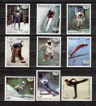 LakePlacid 047 Paraguay Michelnummer 3281 - 3289 postfrisch LakePlacid 047 Paraguay Michelnummer 3281 - 3289 postfrisch