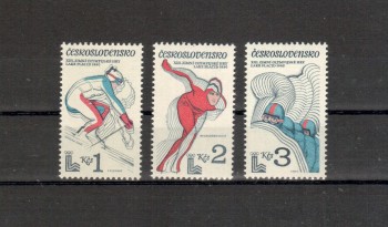 LakePlacid 056 Tschechoslowakei Michelnummer 2544 - 2546 postfrisch LakePlacid 056 Tschechoslowakei Michelnummer 2544 - 2546 postfrisch