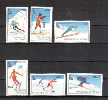 LakePlacid 057 Tschad Michelnummer 877 - 882 postfrisch LakePlacid 057 Tschad Michelnummer 877 - 882 postfrisch