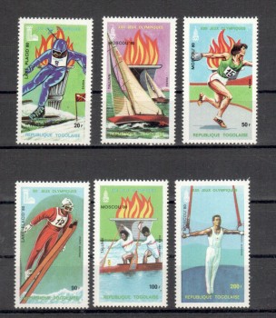 LakePlacid 058 Togo Michelnummer 1380 - 1385 A postfrisch LakePlacid 058 Togo Michelnummer 1380 - 1385 A postfrisch