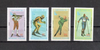 LakePlacid 060 Togo Michelnummer 1414 - 1417 A postfrisch LakePlacid 060 Togo Michelnummer 1414 - 1417 A postfrisch