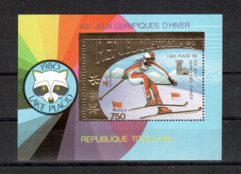 LakePlacid 064 Togo Michelnummer Block 152 A postfrisch LakePlacid 064 Togo Michelnummer Block 152 A postfrisch