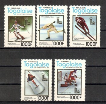 LakePlacid 065 Togo Michelnummer 1508 - 1512 A postfrisch LakePlacid 065 Togo Michelnummer 1508 - 1512 A postfrisch