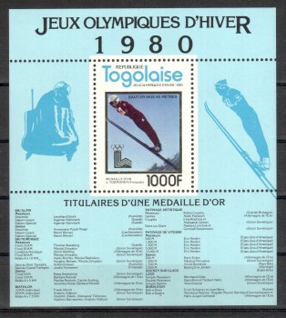 LakePlacid 068 Togo Michelnummer Block 171 A postfrisch LakePlacid 068 Togo Michelnummer Block 171 A postfrisch