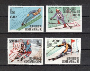 LakePlacid 077 Zentralafrika Michelnummer 632 - 635 A postfrisch LakePlacid 077 Zentralafrika Michelnummer 632 - 635 A postfrisch