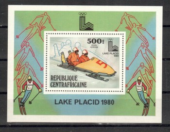 LakePlacid 078 Zentralafrika Michelnummer Block 68 A postfrisch LakePlacid 078 Zentralafrika Michelnummer Block 68 A postfrisch