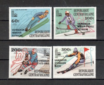 LakePlacid 079 Zentralafrika Michelnummer 672 - 675 A postfrisch LakePlacid 079 Zentralafrika Michelnummer 672 - 675 A postfrisch