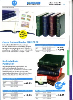 Leuchtturm Ringbinder Drehstabbinder Perfect DP Neu hier blau Leuchtturm Ringbinder Drehstabbinder Perfect DP Neu hier blau