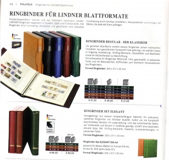 Lindner Ringbinder + Kasette SET ELEGANT gr