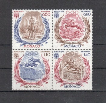 Monako Michelnummer 1045 - 1048 postfrisch Monako Michelnummer 1045 - 1048 postfrisch