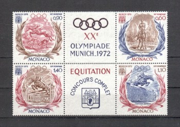 Monako Michelnummer 1045 - 1048 ZF postfrisch Monako Michelnummer 1045 - 1048 ZF postfrisch