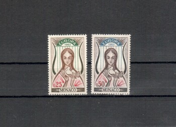 Monako Michelnummer 742 - 743 postfrisch Monako Michelnummer 742 - 743 postfrisch