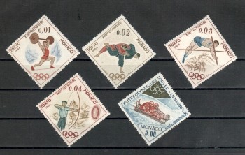 Monako Michelnummer 784 - 788 postfrisch Monako Michelnummer 784 - 788 postfrisch