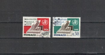 Monako Michelnummer 837 - 838 gestempelt Monako Michelnummer 837 - 838 gestempelt