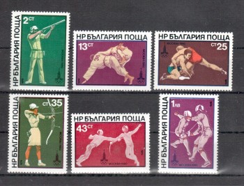 moskau028 Bulgarien Michelnummer 2853 - 2858 postfrisch