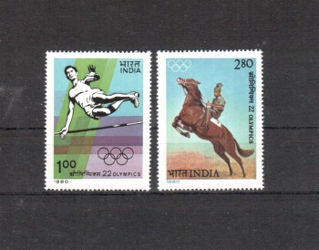 moskau066 Indien Michelnummer 834 - 835 postfrisch