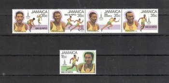 moskau070 Jamaika Michelnummer 487 - 491 postfrisch